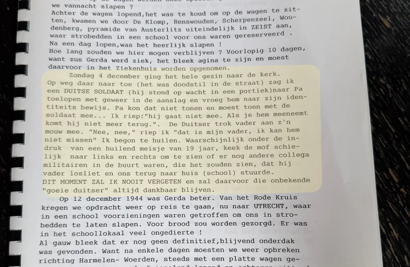 Opvallende passage uit verslag de tweede wereldoorlog